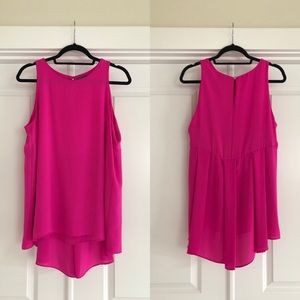 Vince Camuto Pleat Back Blouse